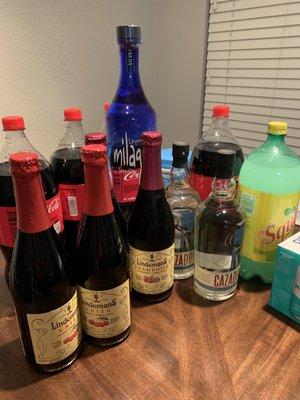 Our Saturday haul! Apparently I blacked out that night, hahaha.