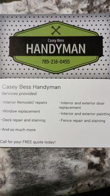 Casey Bess Handyman