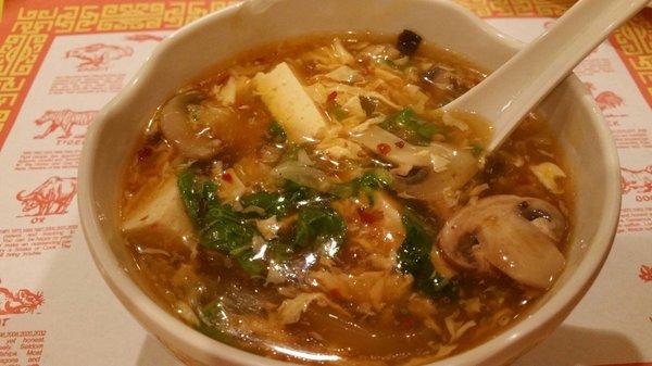 Love the hot and sour soup so much I had to take a picture of it!