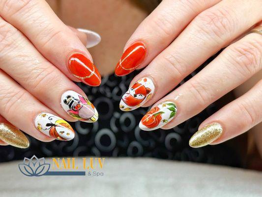 Nail art that adds joy to your day! 
Choose your design, and let us bring it to life.  
Book now for nails that wow!