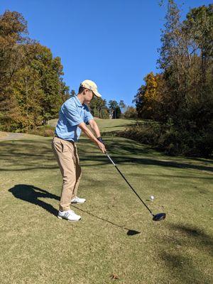 9th hole, white tees.