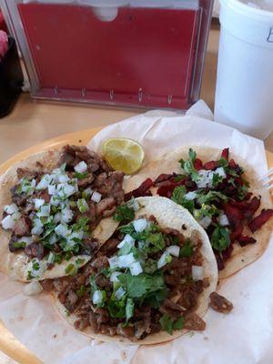 Mini Tacos de Pastor, Molleja y Tripa