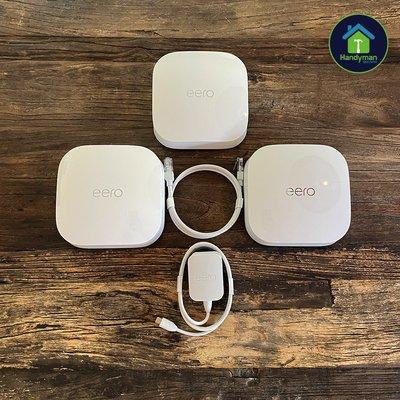 Wi-Fi Installation New EERO WiFi mesh system 3 access points to boost wifi signal for video doorbell and security cameras.