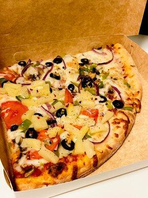 Vegetable Pizza with add on pineapple