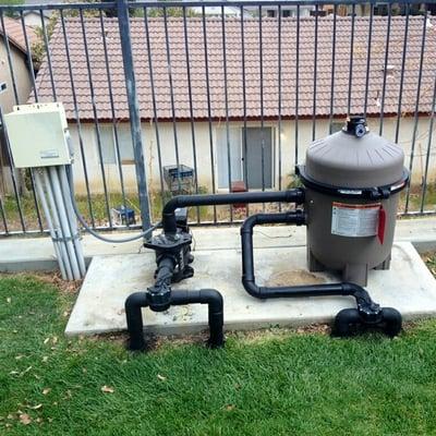 Sand Filter / Pump Installation. 661-325-7665