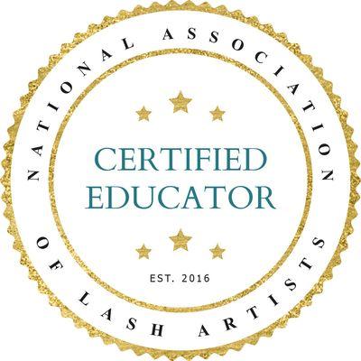 We are proud to announce we have been awarded as Certified Eyelash Extension Educator from National Association of Lash Artists.