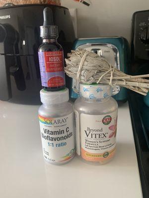 Beyond Vitex, Iosol (iodine), Vitamin C Bioflavonoids