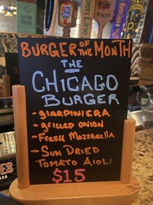 This burger was amazing! Must try. Went sometime two weeks ago and it was very good!