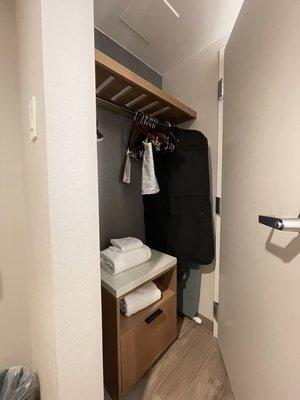 Closet in bathroom