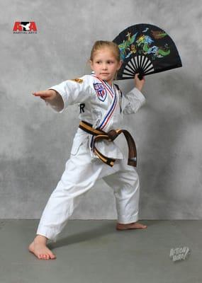 My granddaughter she love going to karate and soon will be a black belt