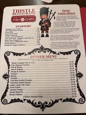 Menu front