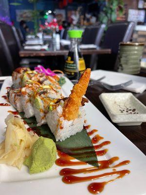 Samurai Roll - Shrimp Tempura/Cuke/Eel/Avocado