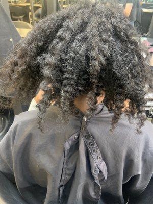 Natural textured hair