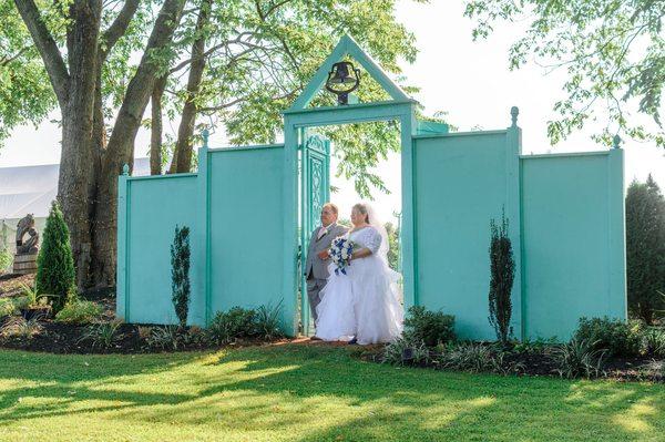 Ceremony Doors in the garden