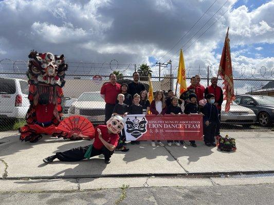 Lion Dance at Fresno China town Parade