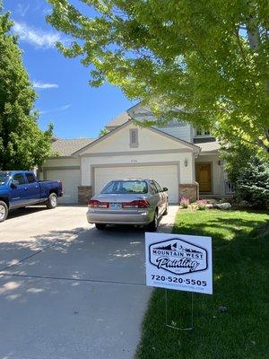 Exterior repaint in Littleton.