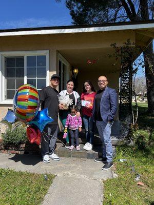 So grateful for the trust. First time homebuyers in the city of San Bernardino.