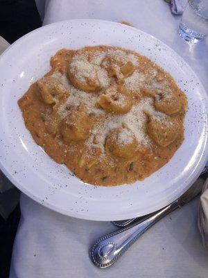 Seafood ravioli