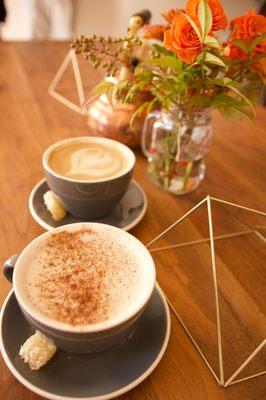 Cardamom Latte and a Chai Latte