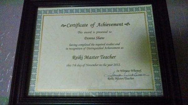 Reiki Master Teacher