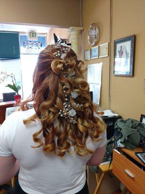 My daughter's updo for Prom!!