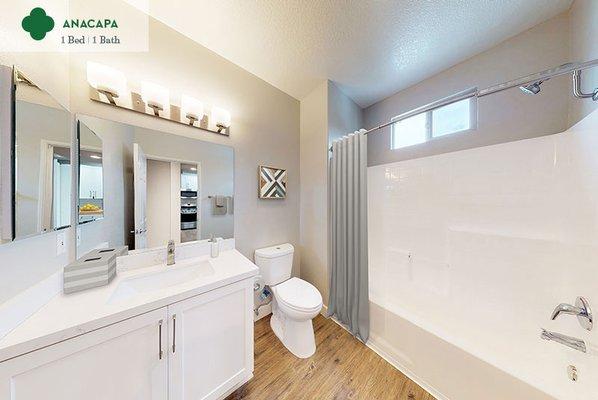 Anacapa - bathroom at Mission Hills Apartment Homes