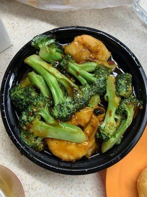 Shrimp with Broccoli and Black Bean sauce