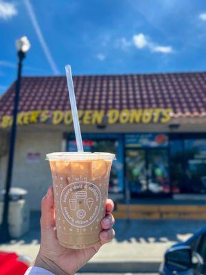 Salted Caramel Iced Latte