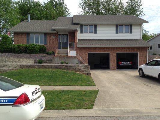 Brand new roof in Rochester, IL.