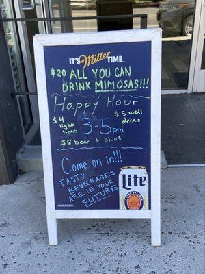 Happy hour specials