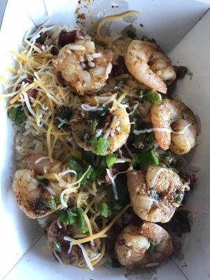 Spicy shrimp bowl