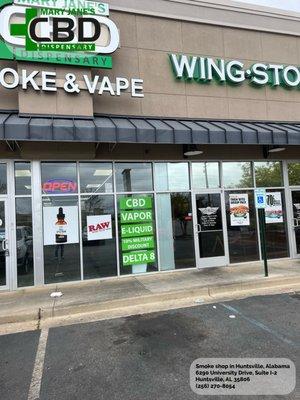 Mary Jane's CBD Dispensary's is the top smoke shop on University Drive in Huntsville! #CBD #Store #Vape #Shops #tobacco #store