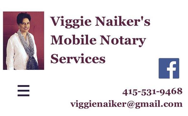 Mobile Notary available at Golden Years.  www.viggienaiker.com