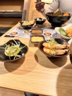 8. Vegetable Ramen 8. With side of prawns and egg