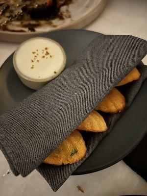 Cornbread madeleines