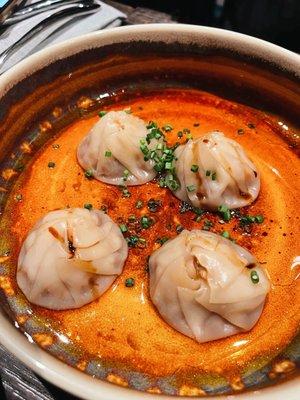 Soup dumplings. Doesn't hold a candle to din tai fung, but it's alright.