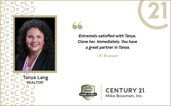 Tanya Lang, REALTOR, Testimonial