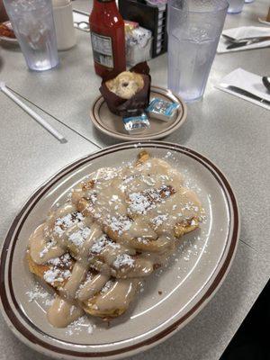 Cinnamon roll French toast