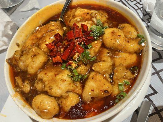 Fish Filet in a Fiery Sauce/水煮鱼片