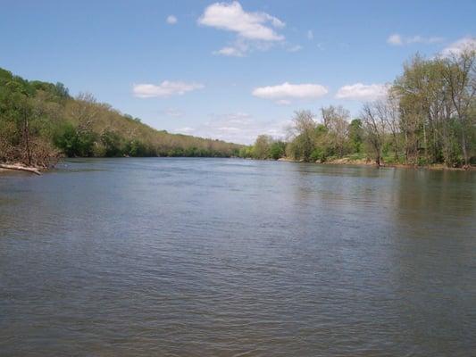 Picture from low water bridge Shenandoah River