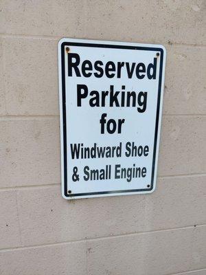 Designated parking stalls on their lot.