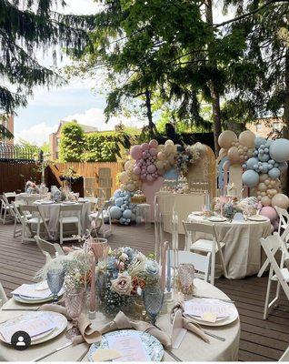 It was a perfect day for a garden baby reveal party @ my kitchen in the hills.