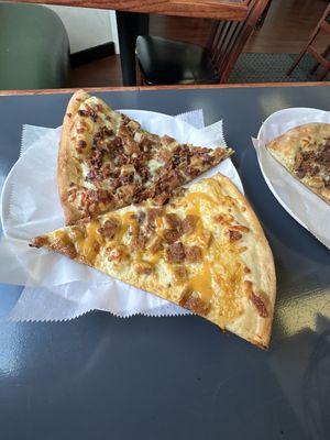 Chicken Wing Pizza and Chicken Bacon Ranch Pizza