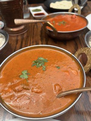 Chicken Tikka Masala and Butter Chicken