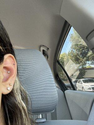 Conch piercing