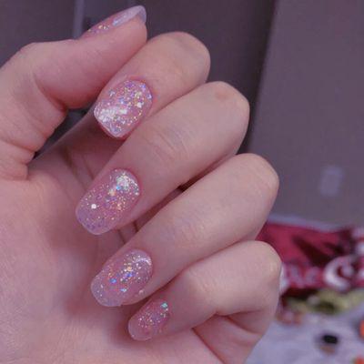 short full set + acrylic powder