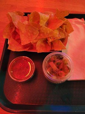 Chips and salsa for $1.50