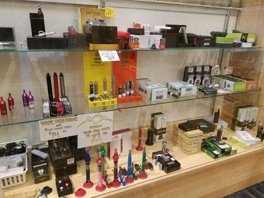 Vape concentrates or herb? Come check out our vape case, our selection is superb!