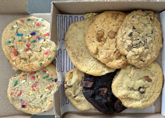 Box of assorted cookies