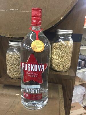 Imported vodka